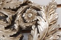 F41758: French Style Silver Finish Bird & Foliage 