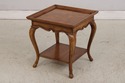 42338: Pair French Style Walnut Hoof Foot Lamp Tab