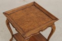 42338: Pair French Style Walnut Hoof Foot Lamp Tab