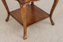42338: Pair French Style Walnut Hoof Foot Lamp Tab