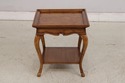 42338: Pair French Style Walnut Hoof Foot Lamp Tab