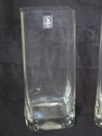 LF42423/24EC: Pair CASTILIAN Square Glass Vases