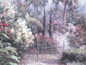 LF42603EC: JOHN RICHARD Palm Garden Scene Framed P