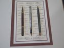 LF42644EC: Framed Print of Writing Pens ~ NEW