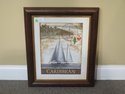 LF42649EC: Decorative Framed Caribbean Print ~ NEW