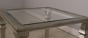F49447EC: Modern Design Silver Leaf Finish Glass T