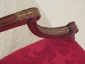 L49991: French Louis XV Style Carved Mahogany Arm 