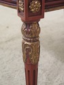L49991: French Louis XV Style Carved Mahogany Arm 