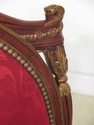 L49991: French Louis XV Style Carved Mahogany Arm 