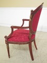 L49991: French Louis XV Style Carved Mahogany Arm 