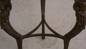 52280EC: Round Glass Top Griffin Base Occasional T