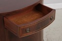 L57124: BIGGS Mahogany Inlay Federal Style Demilun