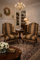 L64709EC: Pair BAKER Stately Homes Large Wing Back