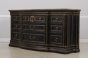 62525: MARGE CARSON Large Black Painted Sideboard 