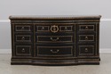 62525: MARGE CARSON Large Black Painted Sideboard 
