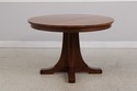 63723:  STICKLEY Mission Oak Round Pedestal Dining