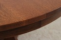 63723:  STICKLEY Mission Oak Round Pedestal Dining