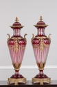 LF64920EC: Pair Palatial Bohemian Cut To Clear Cry