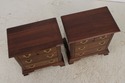 L65753: Pair Of STICKLEY Cherry 3 Drawer Nightstan