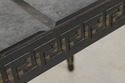 F69703: Neoclassical Ebony & Smoked Mirror Top Con