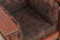 69837: Mission Style Solid Mahogany Cube Arm Chair