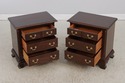 L70632: Pair Of STICKLEY Cherry 3 Drawer Nightstan