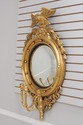 71719: Antique Federal 18th C. Gold Gilt Convex Bu