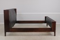 71755: BAKER Leather Mahogany Mid Century Modern K