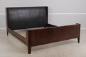 71755: BAKER Leather Mahogany Mid Century Modern K