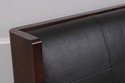 71755: BAKER Leather Mahogany Mid Century Modern K