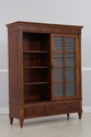71789: ETHAN ALLEN Sliding Door Bookcase Cabinet