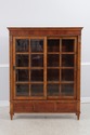 71789: ETHAN ALLEN Sliding Door Bookcase Cabinet