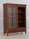 71789: ETHAN ALLEN Sliding Door Bookcase Cabinet