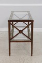 71799: Paint Decorated Glass Top Console Sofa Tabl