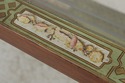 71799: Paint Decorated Glass Top Console Sofa Tabl