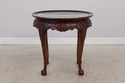 L71818:  Chippendale Flame Mahogany Round Parlor T