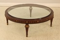 71859: Glass Top Large Round French Style Coffee C