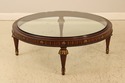71859: Glass Top Large Round French Style Coffee C