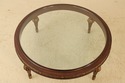 71859: Glass Top Large Round French Style Coffee C