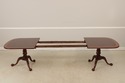 71865: ETHAN ALLEN Banded Mahogany Clawfoot Dining
