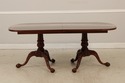 71865: ETHAN ALLEN Banded Mahogany Clawfoot Dining