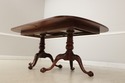 71865: ETHAN ALLEN Banded Mahogany Clawfoot Dining
