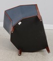 71868: STICKLEY Cherry Blue Leather Club Chair