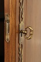 71904: BAKER Oak French Country Armoire Bar Cabine