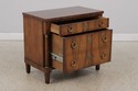 L71914: BAKER  French Empire Walnut File Drawer Ch