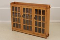 71934: STICKLEY Mission Oak 3 Door Large Bookcase