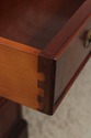 71961: English Mahogany 3 Panel Leather Top Execut
