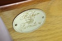 L71962: Pair BAKER George III Burl Walnut Bachelor