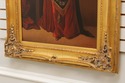 F71984: Artist Signed Portrait Of Lady In Red Dres