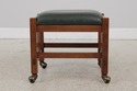 72000: Pair Of STICKLEY Mission Oak Leather Footst